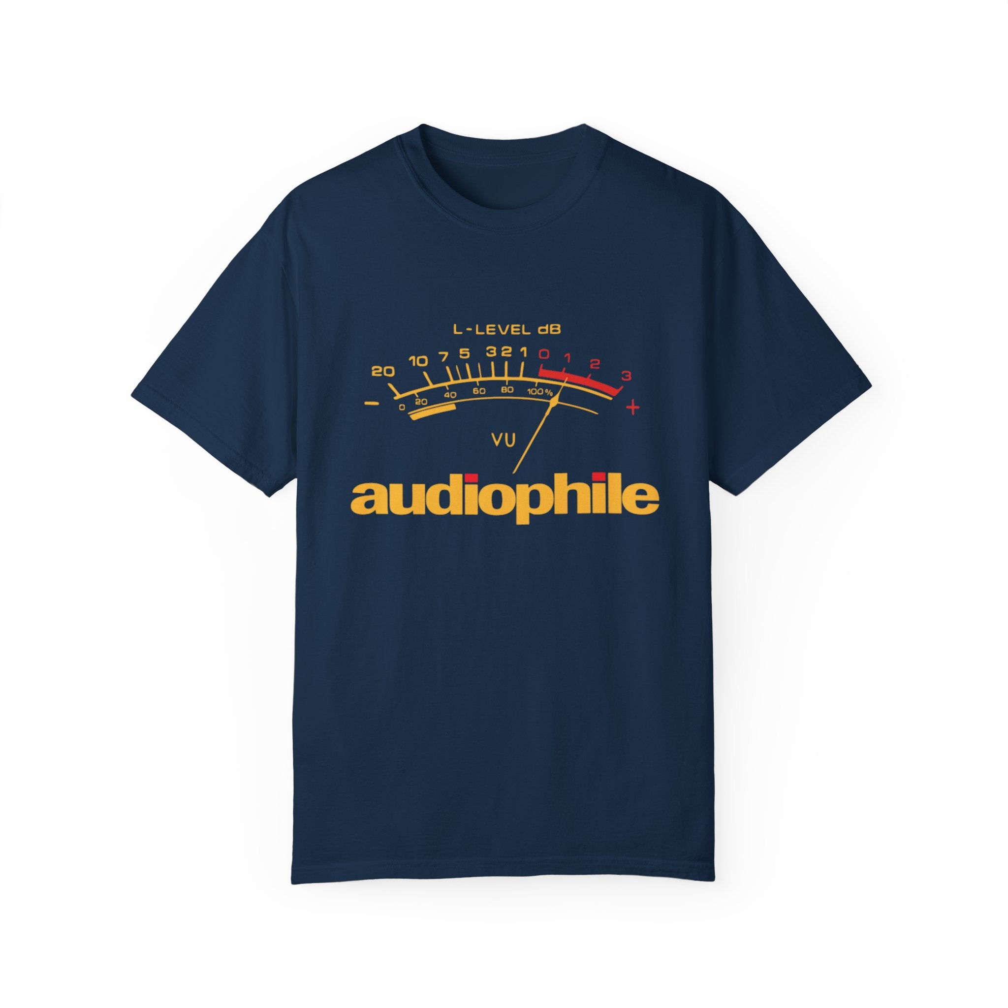 Level Meter T-Shirt – Audio Signal Graphic Tee for Sound Engineers & Music Lovers
