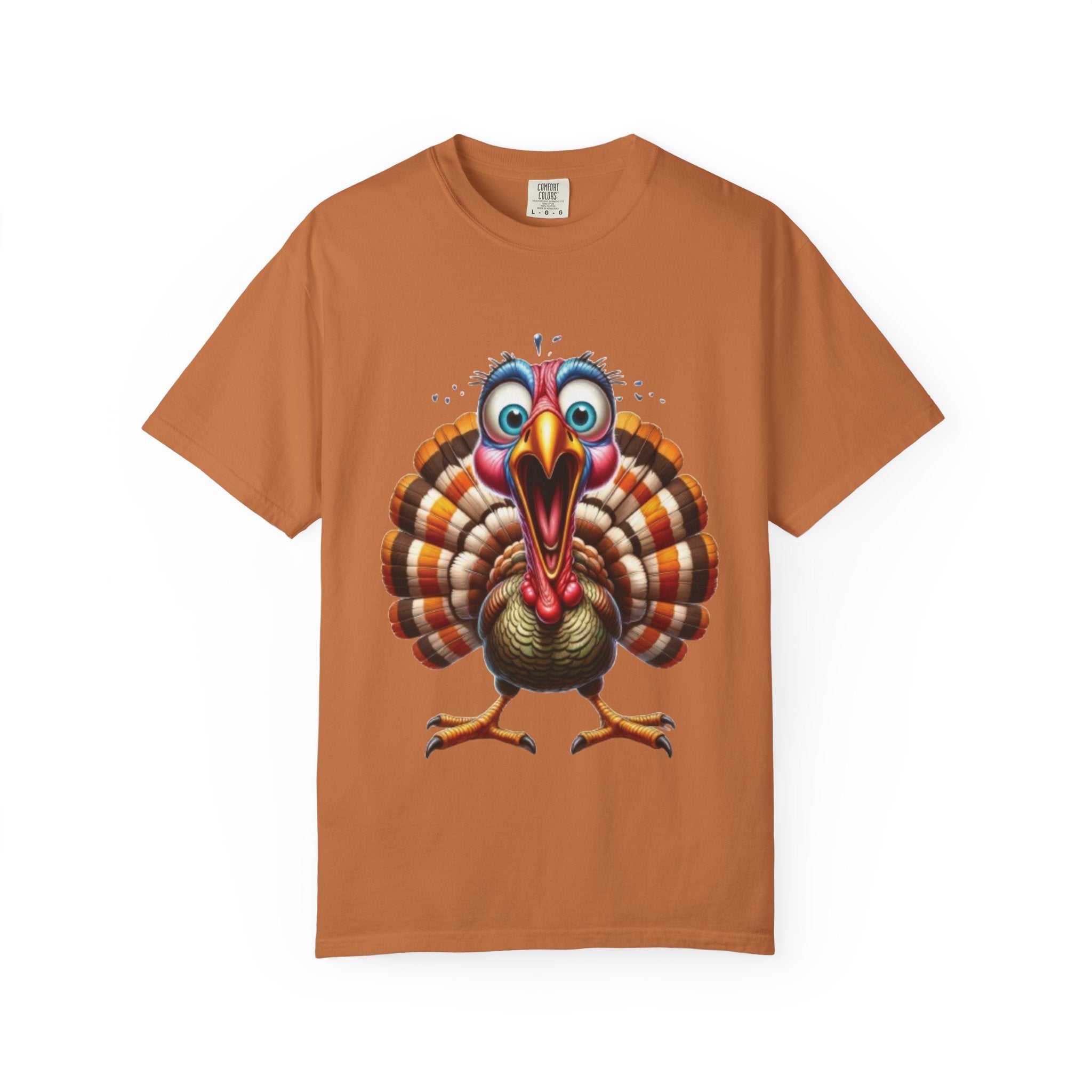 Funny Screaming Turkey-Graphic T-Shirt Design