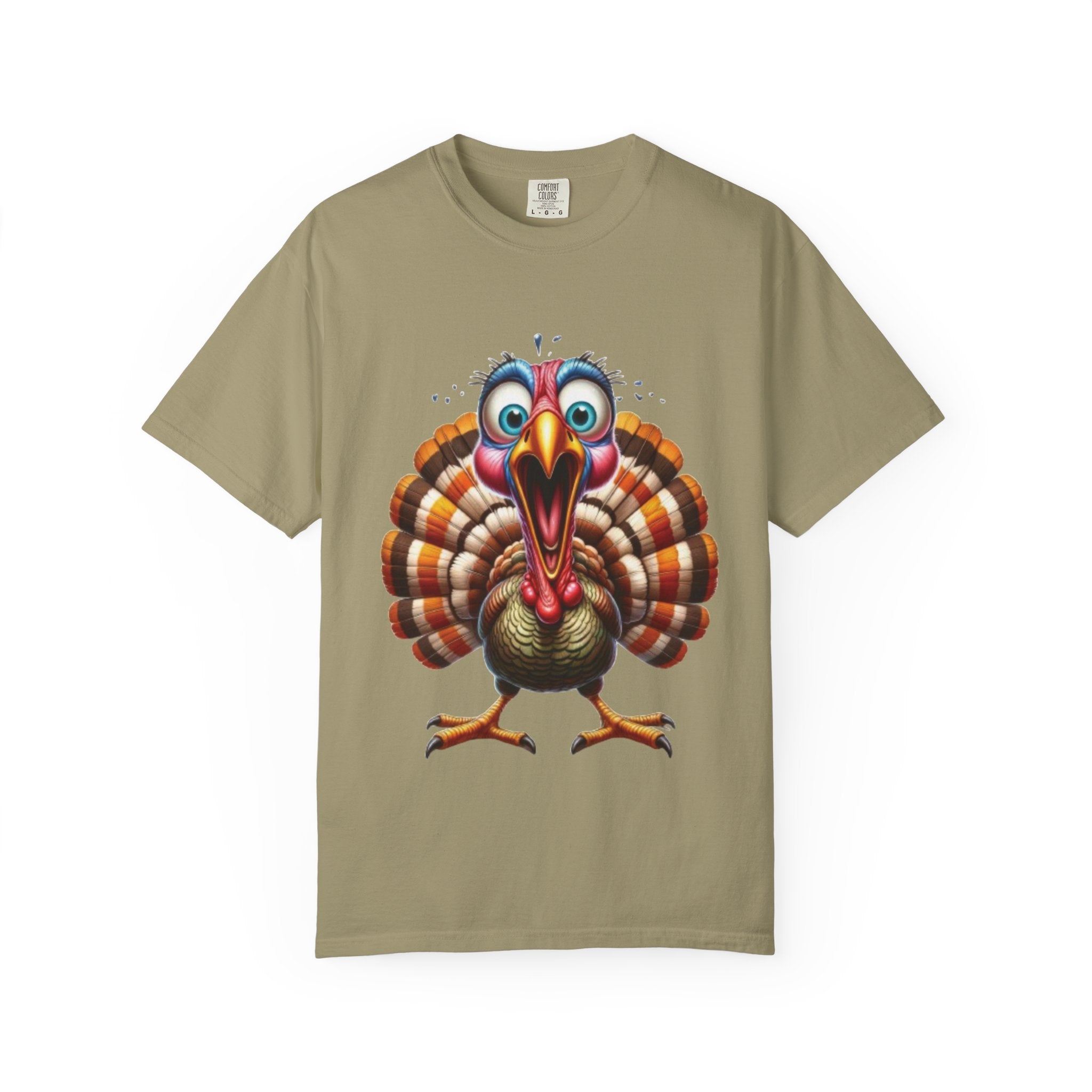 Funny Screaming Turkey-Graphic T-Shirt Design