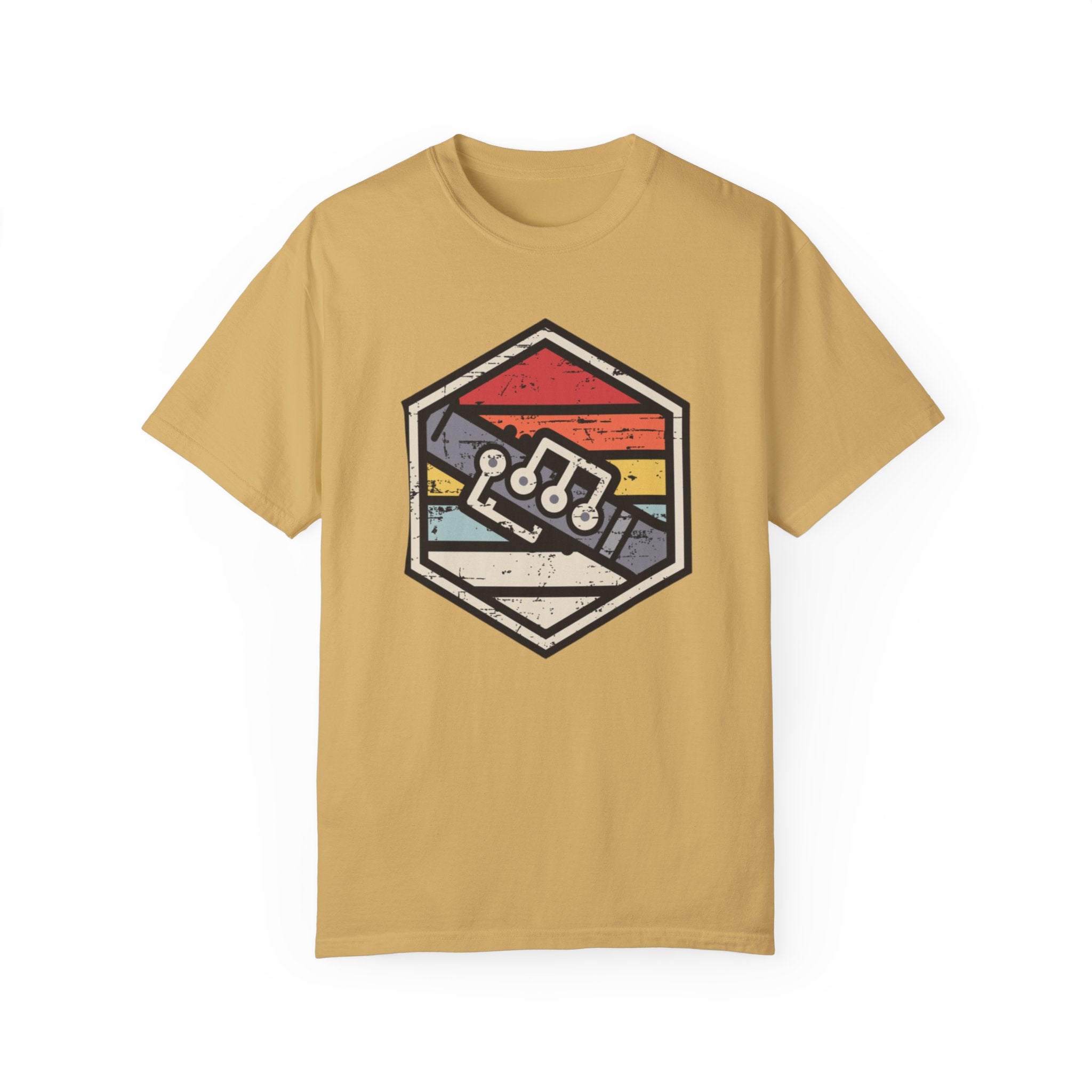 Retro Badge Oboe T-Shirt – Vintage Woodwind Music Tee for Oboists & Band Fans