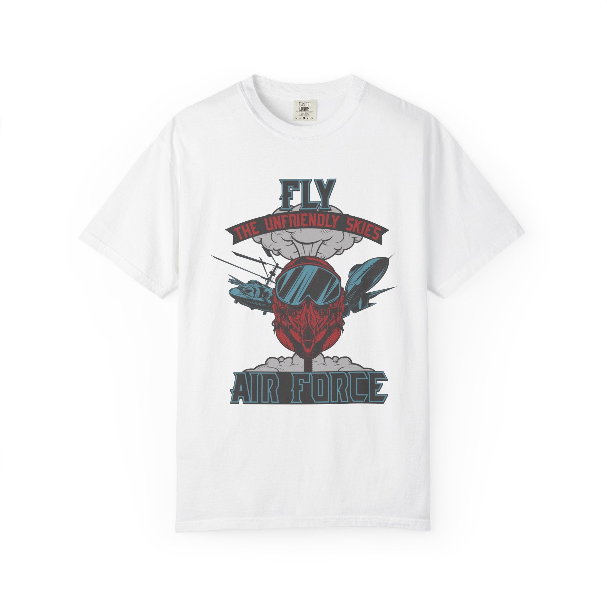 Fly the Unfriendly Skies – Air Force T-Shirt | Military Fighter Pilot Graphic Tee