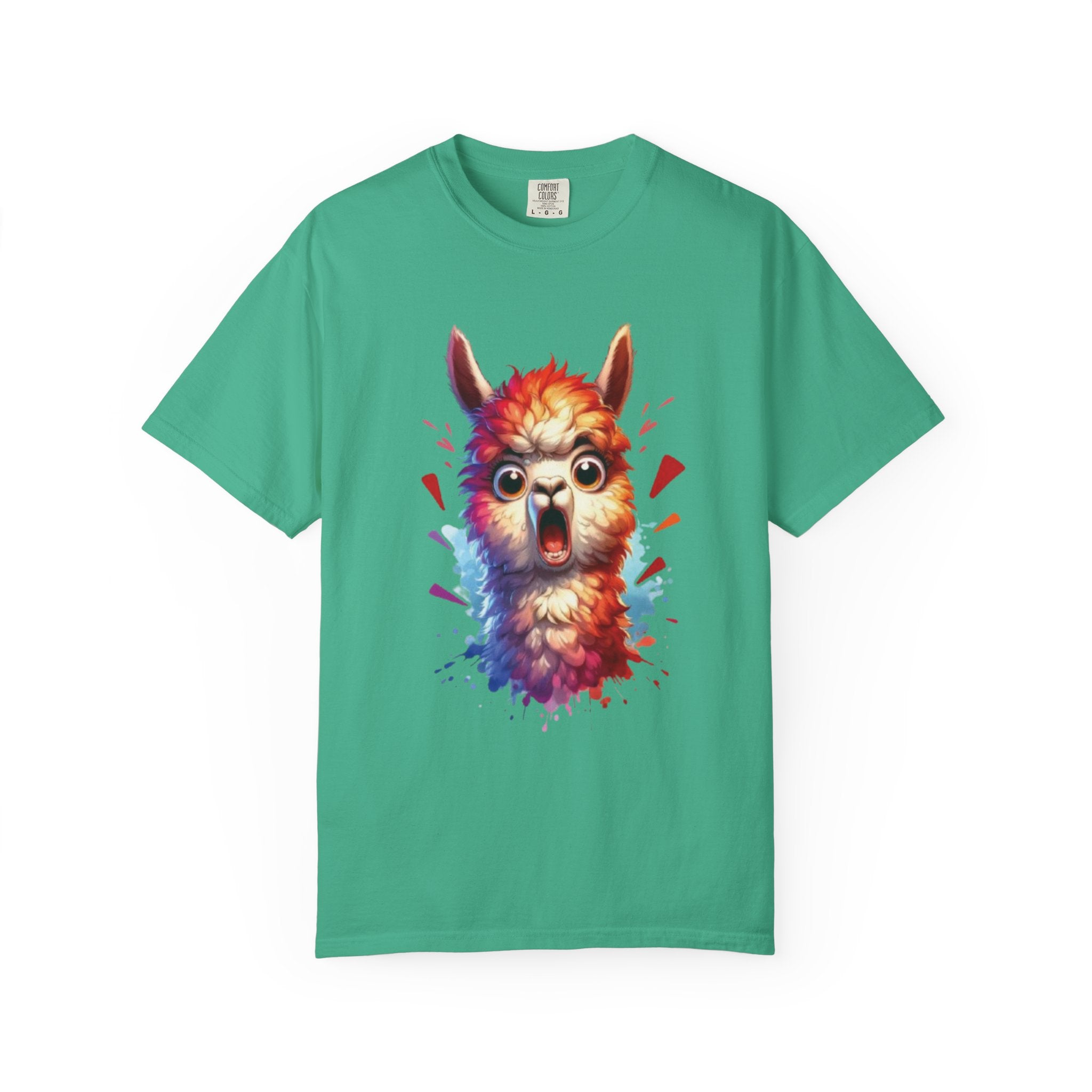 Funny Llama  Graphic Tee– Fluffy Chaos & Drama Meme T-Shirt