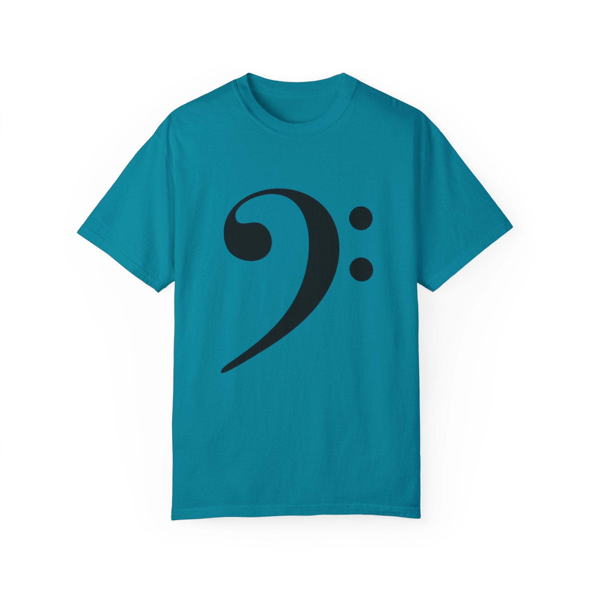Bass Clef Black T-Shirt – Minimalist Music Note Tee for Musicians