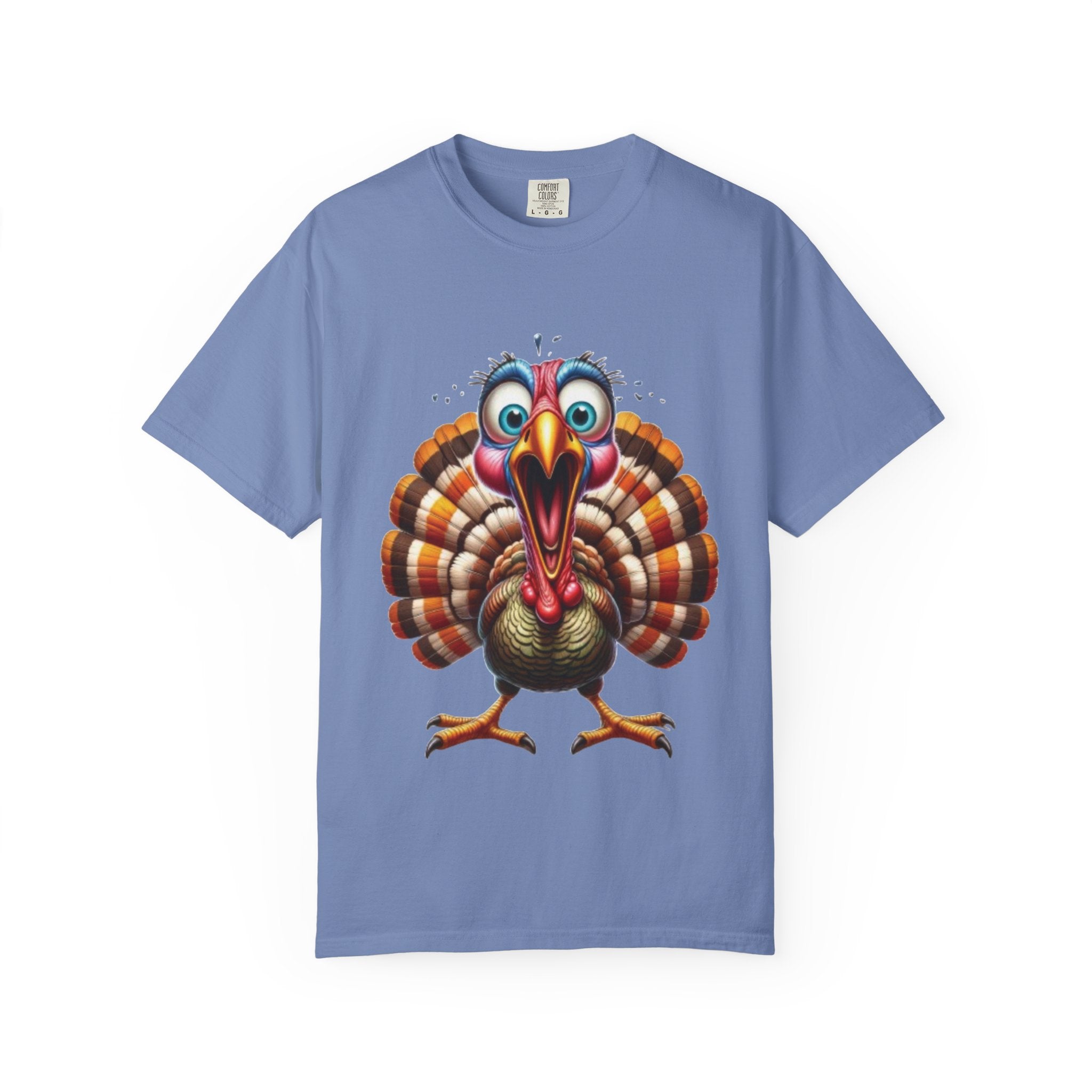Funny Screaming Turkey-Graphic T-Shirt Design