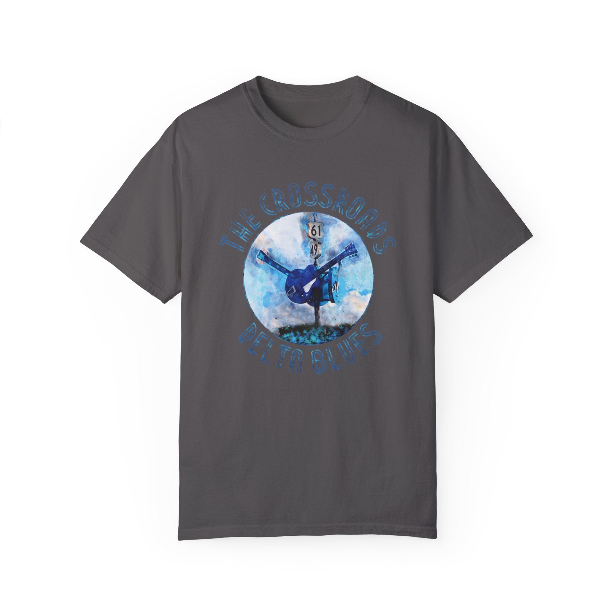 The Crossroads Delta Blues T-Shirt – Vintage Guitar Tee for Blues Music Fans