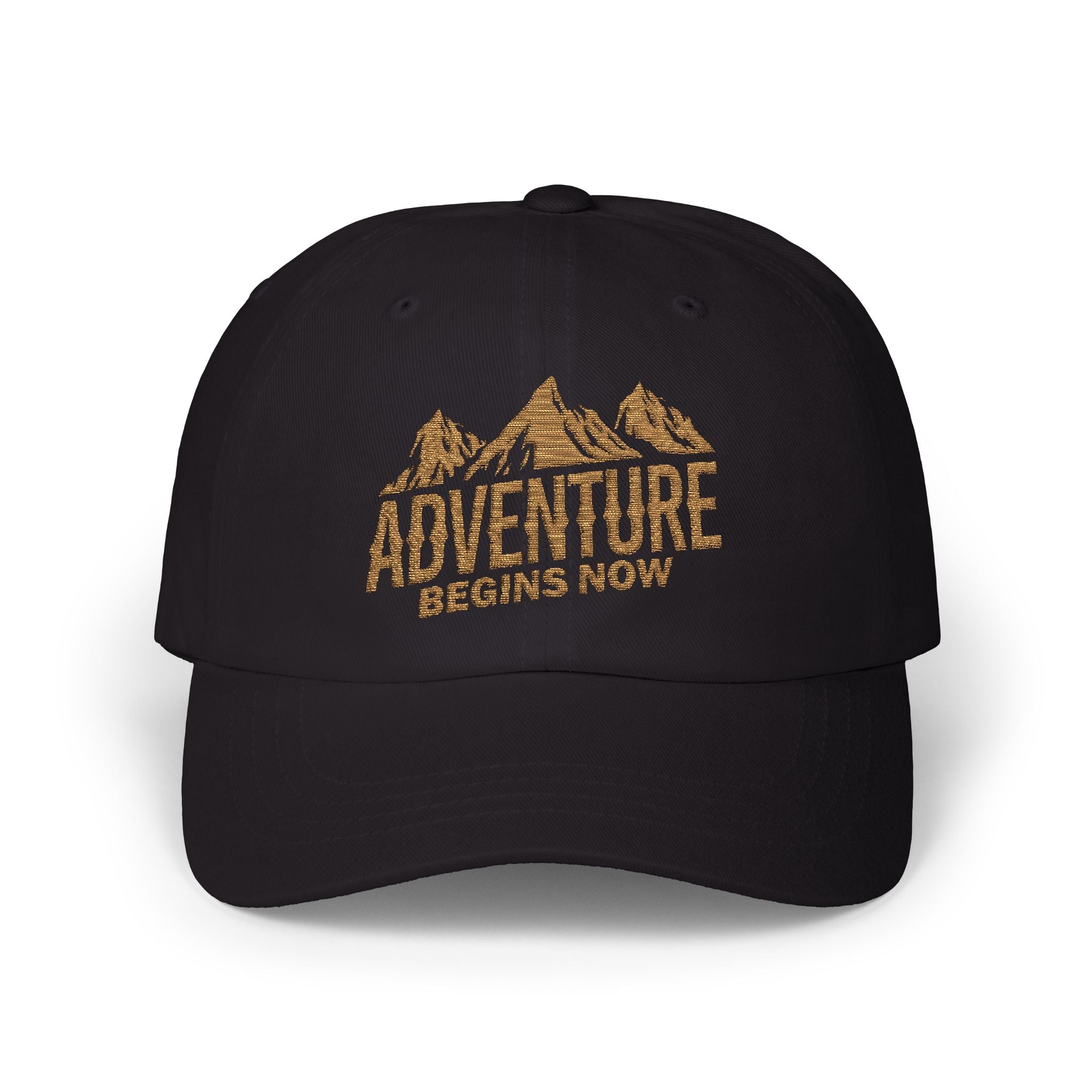 Adventure Begins Now Mountain Hat - Classic Cotton Cap