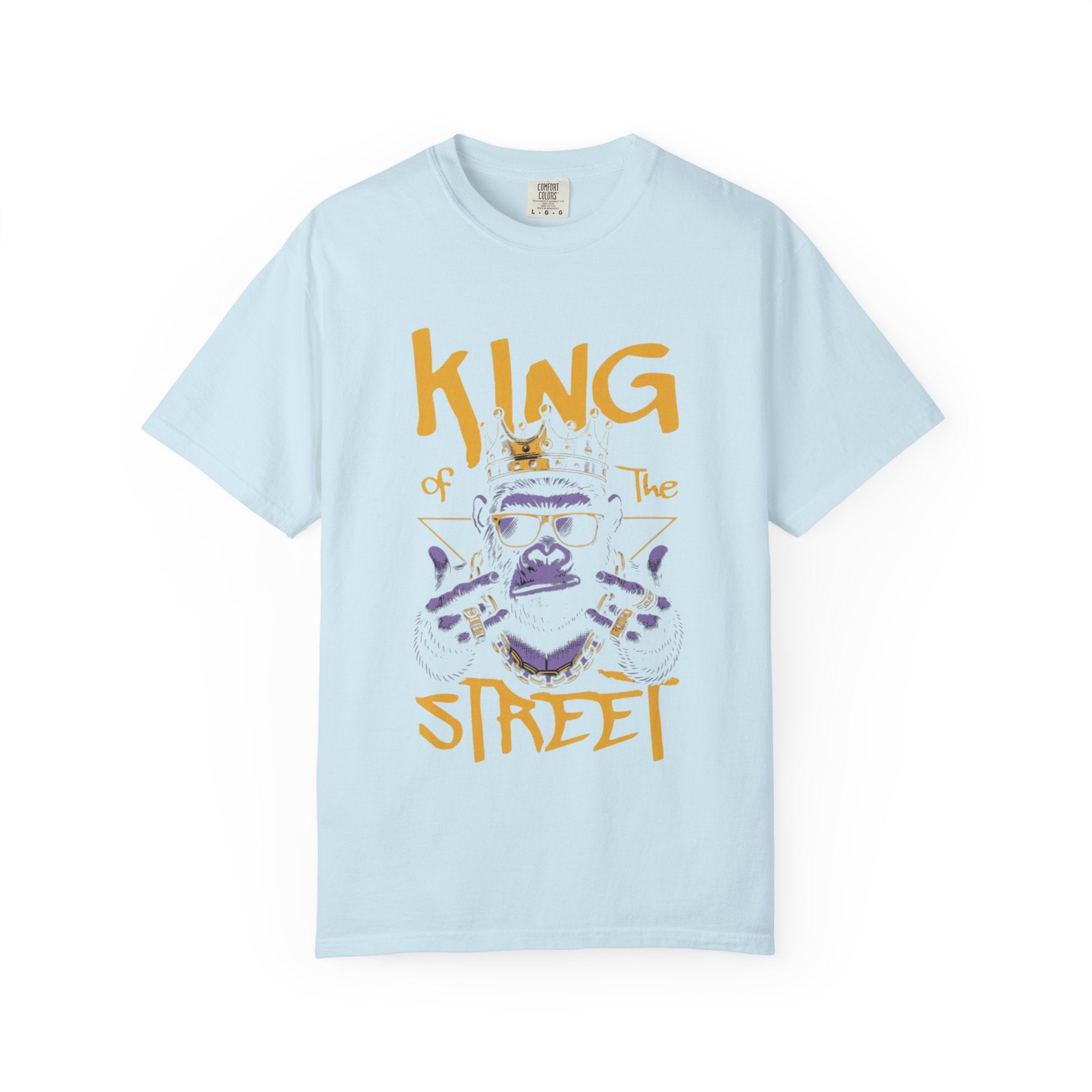 King of the Street Monkey T-Shirt – Cool Urban Crowned Ape Graphic Tee