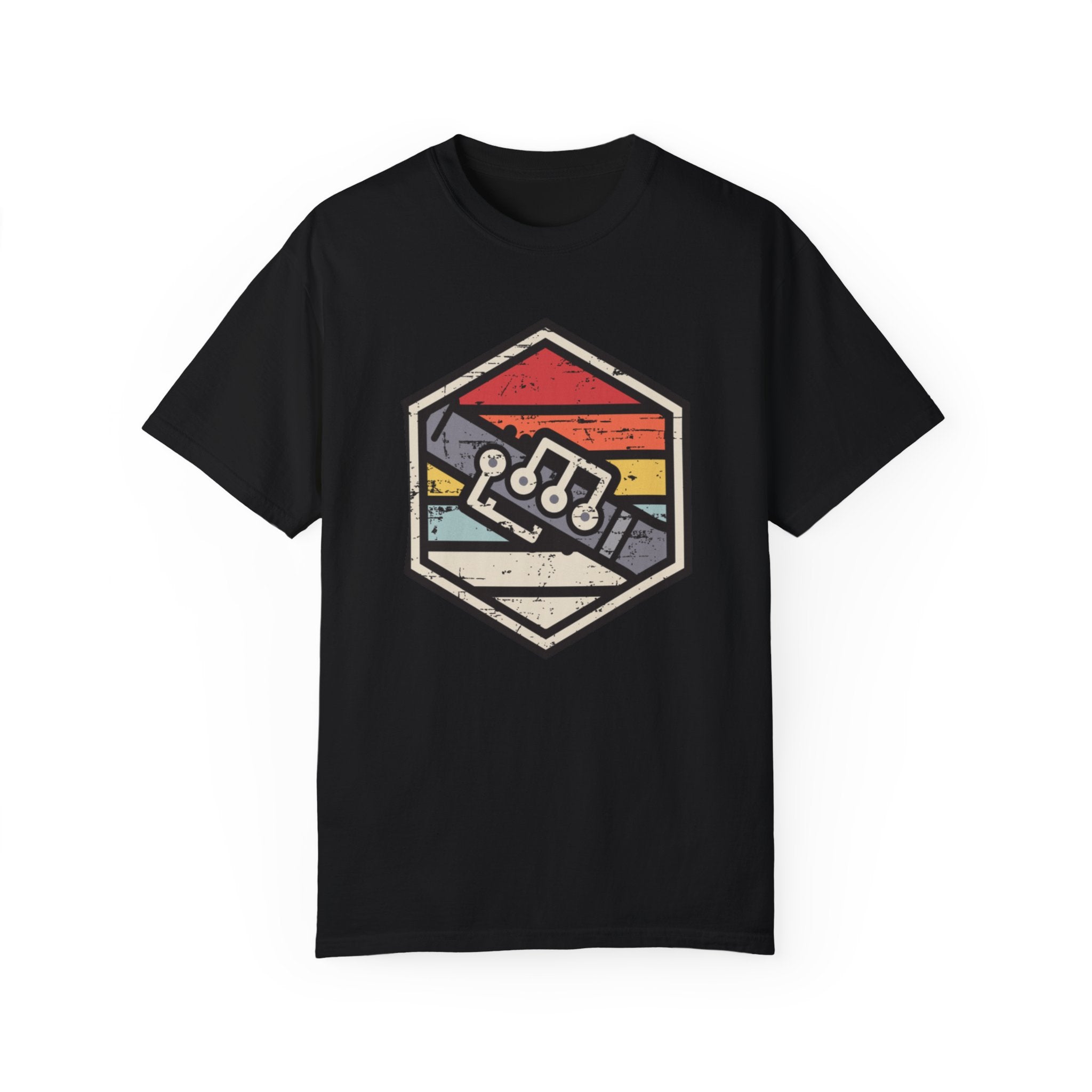Retro Badge Oboe T-Shirt – Vintage Woodwind Music Tee for Oboists & Band Fans