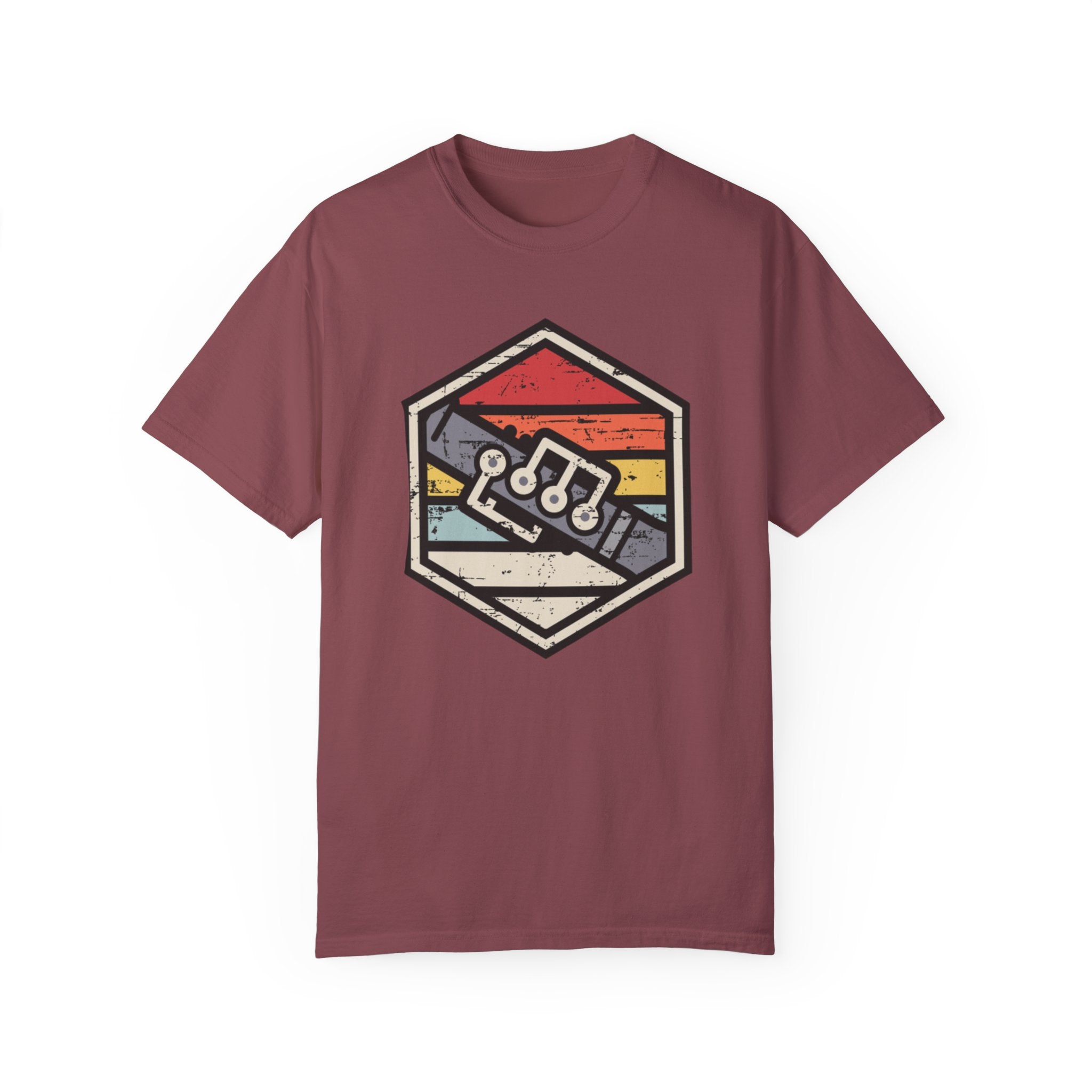Retro Badge Oboe T-Shirt – Vintage Woodwind Music Tee for Oboists & Band Fans
