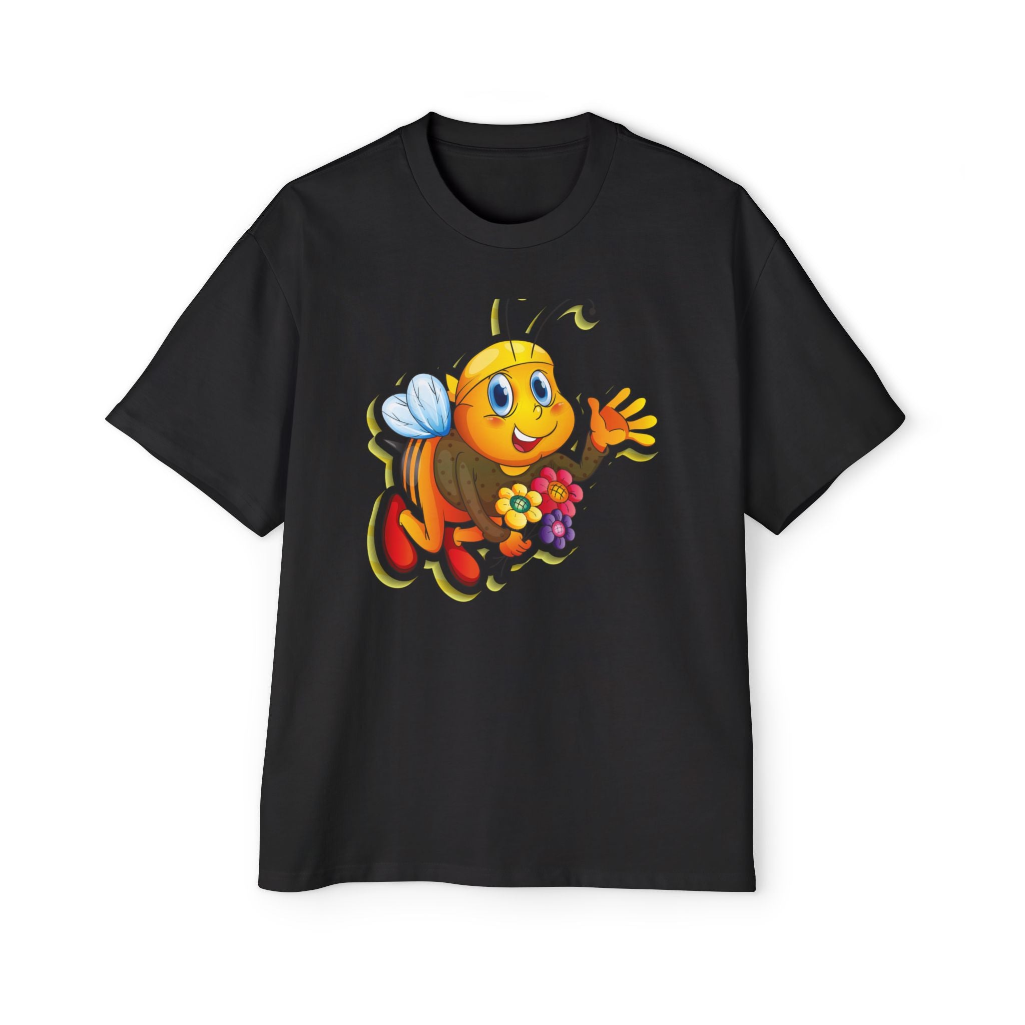 little smile honey flying cartoon t shirt