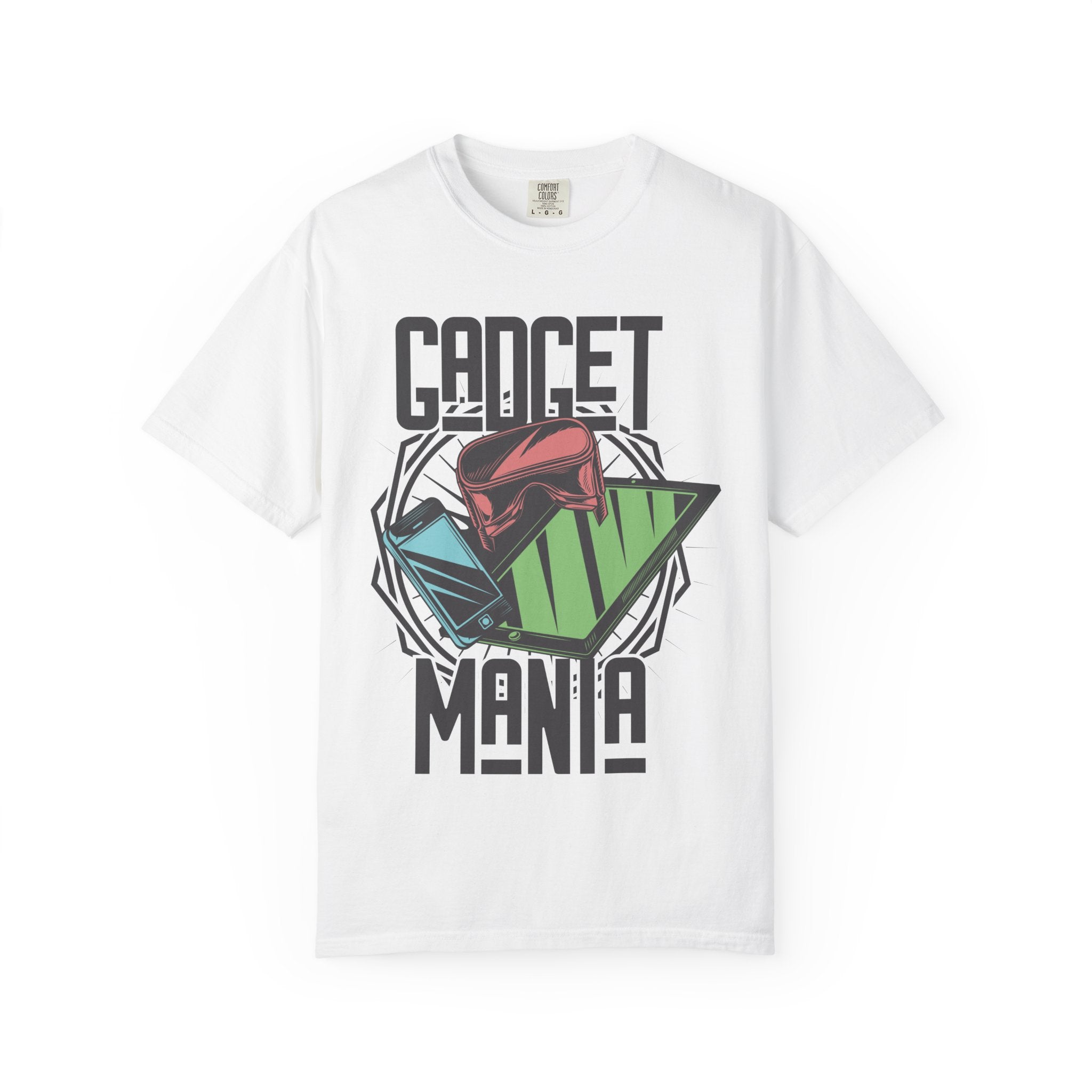 Gadget Mania T-Shirt | Tech Lover Graphic Tee for Geeks & Innovators