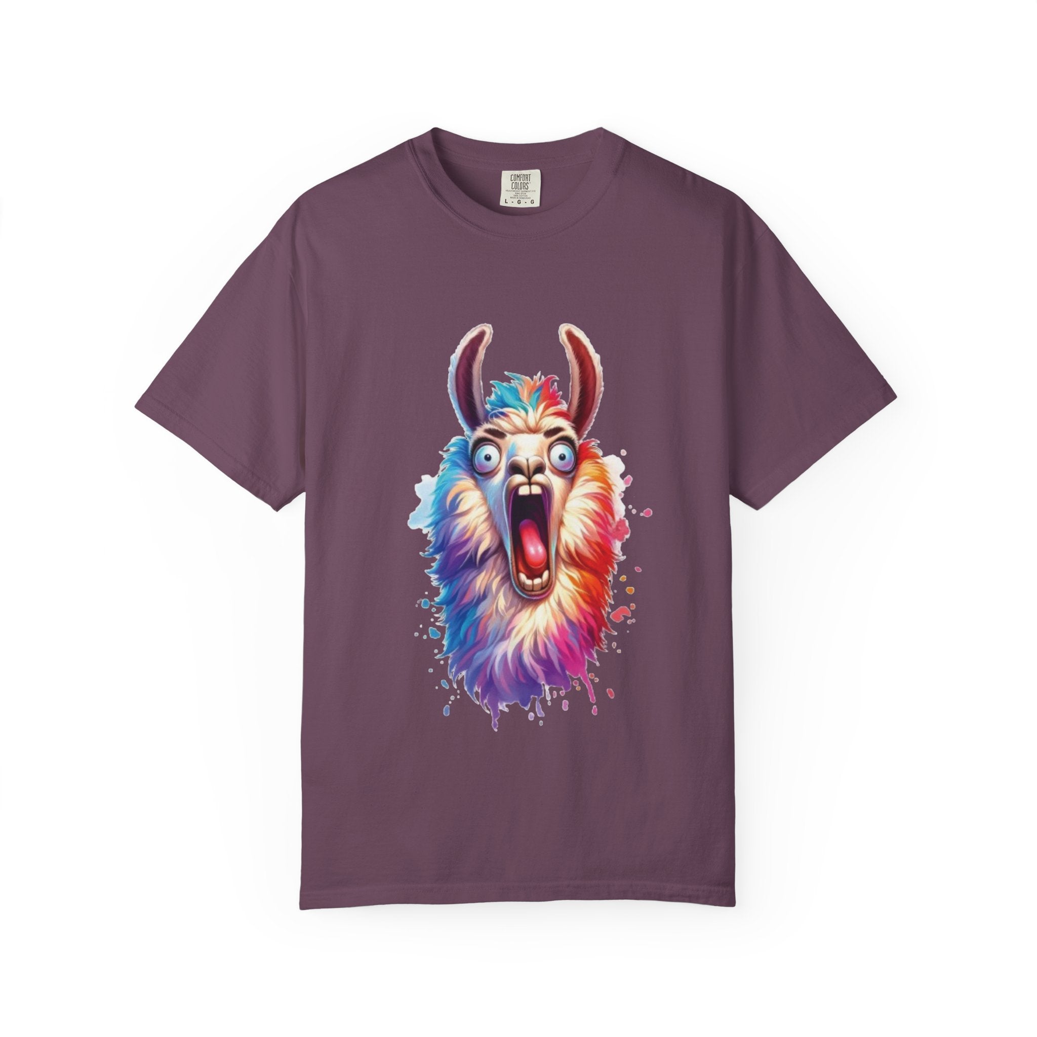 Hilarious Screaming Alpaca  – Spitting Mad Drama Meme T-Shirt