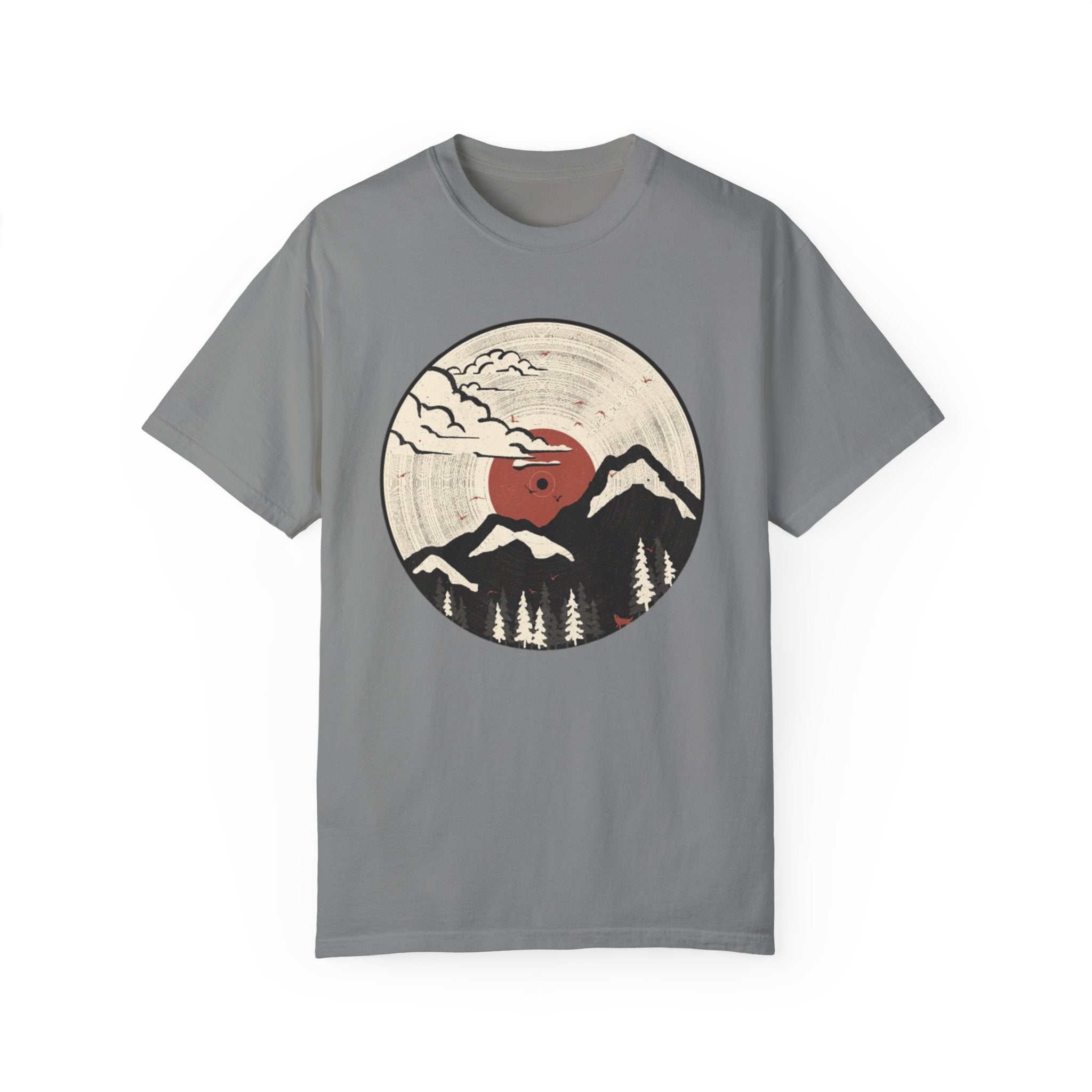 MTN LP... T-Shirt – Minimalist Vinyl Record-Inspired Tee for Music Lovers