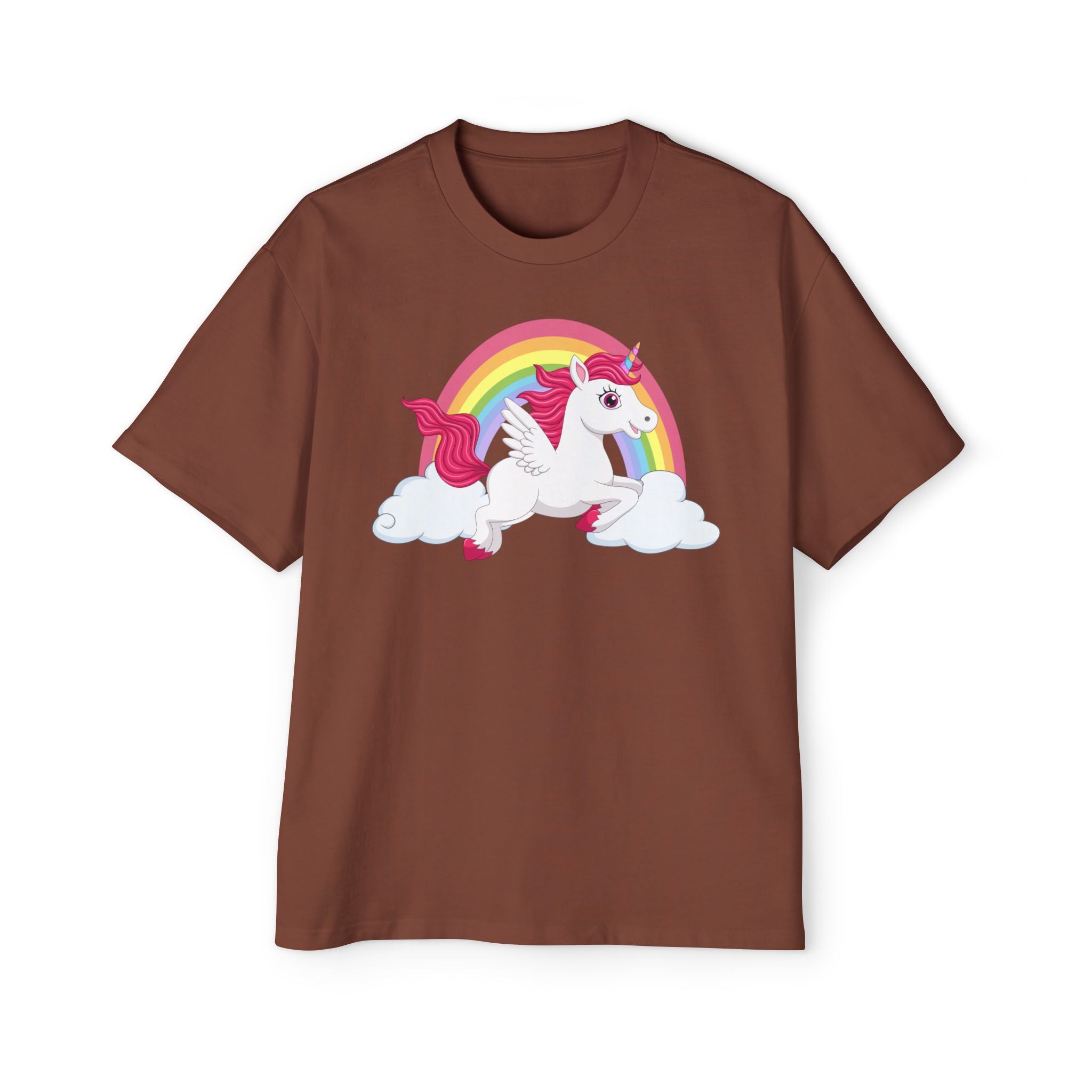 Rainbow Baby Horse Flying in Clouds – Cute Cartoon Character