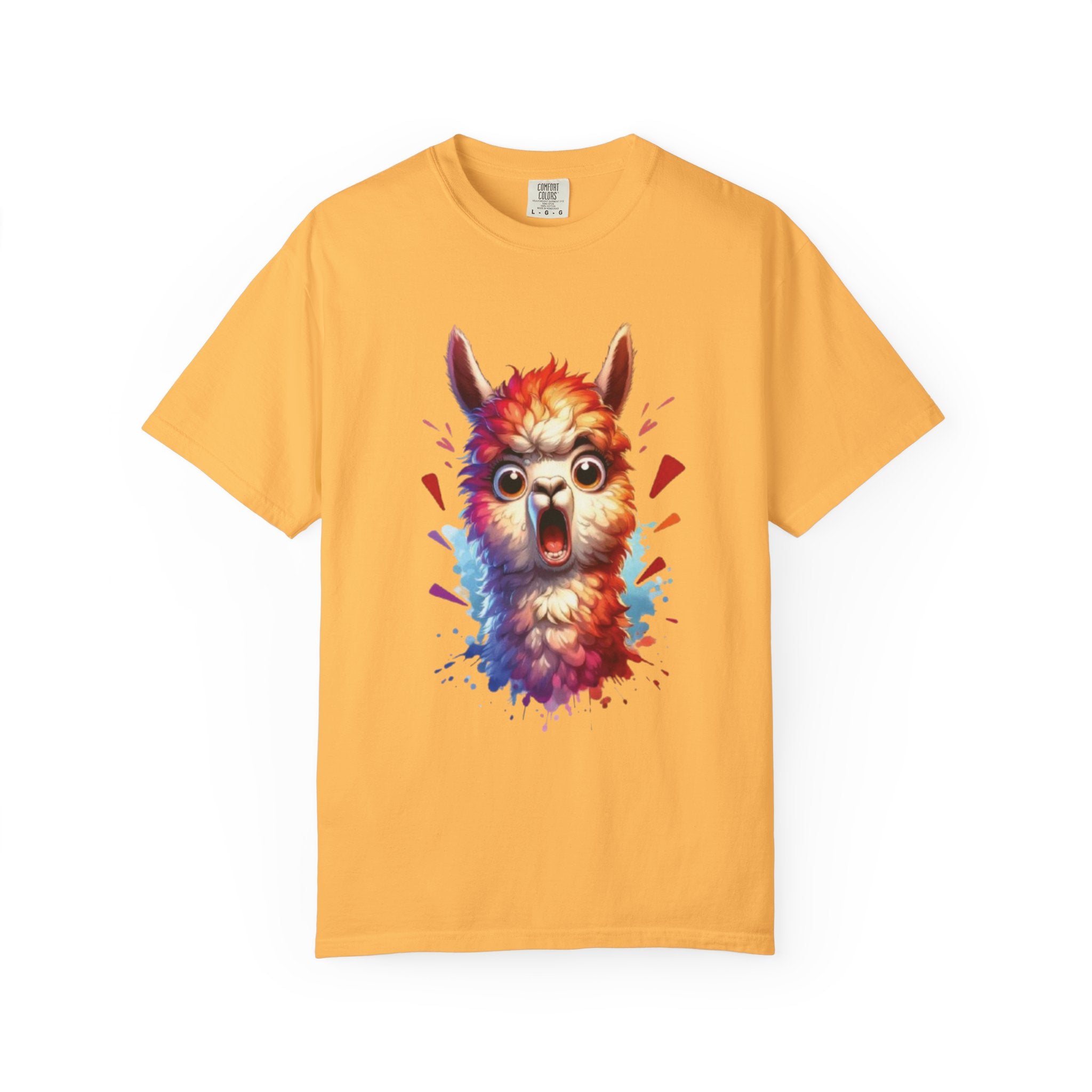 Funny Llama  Graphic Tee– Fluffy Chaos & Drama Meme T-Shirt