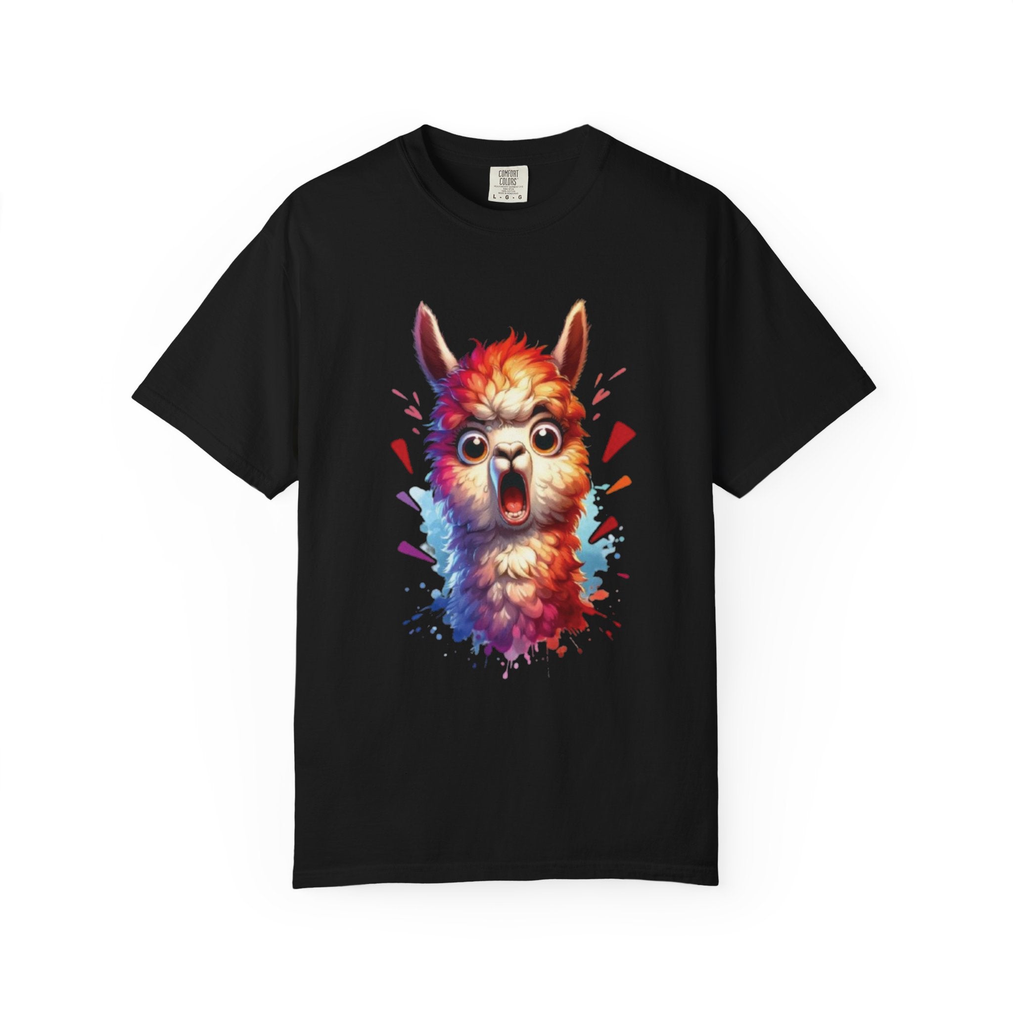 Funny Llama  Graphic Tee– Fluffy Chaos & Drama Meme T-Shirt