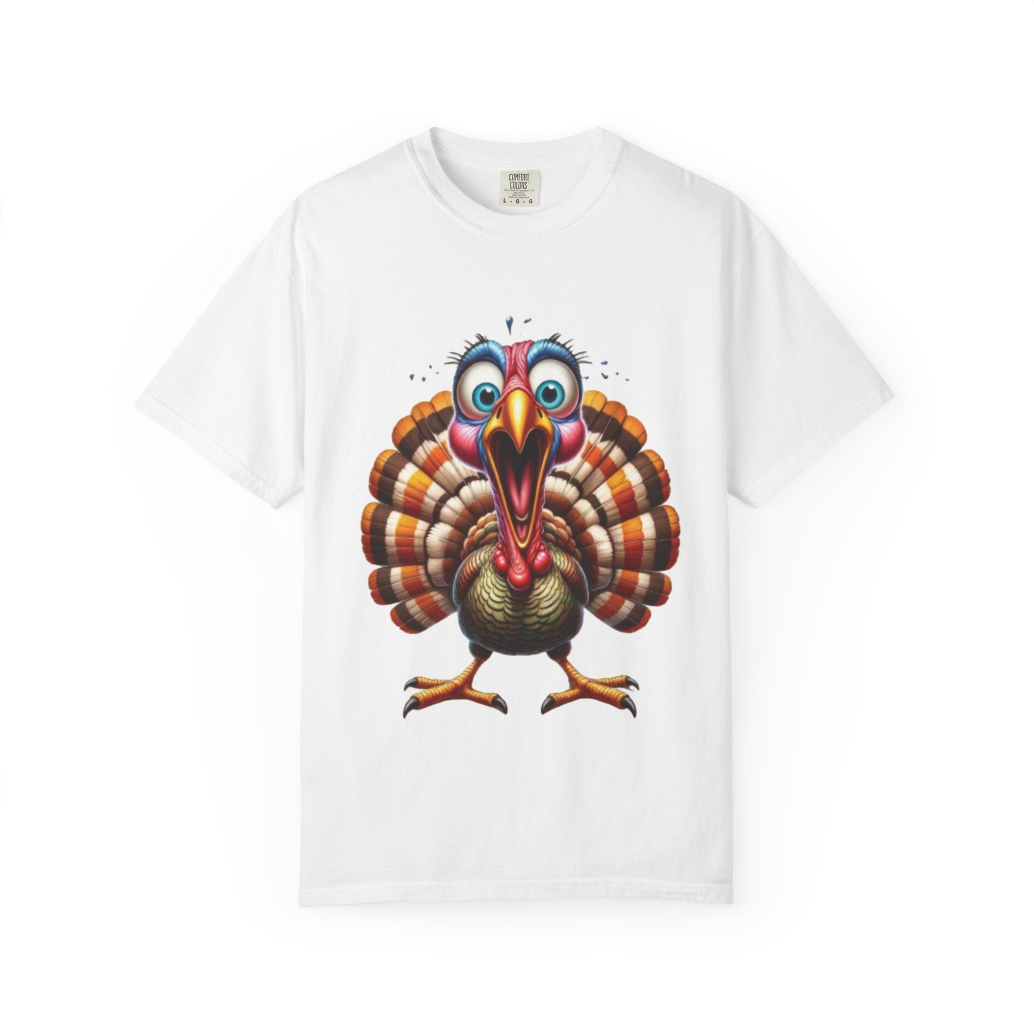 Funny Screaming Turkey-Graphic T-Shirt Design