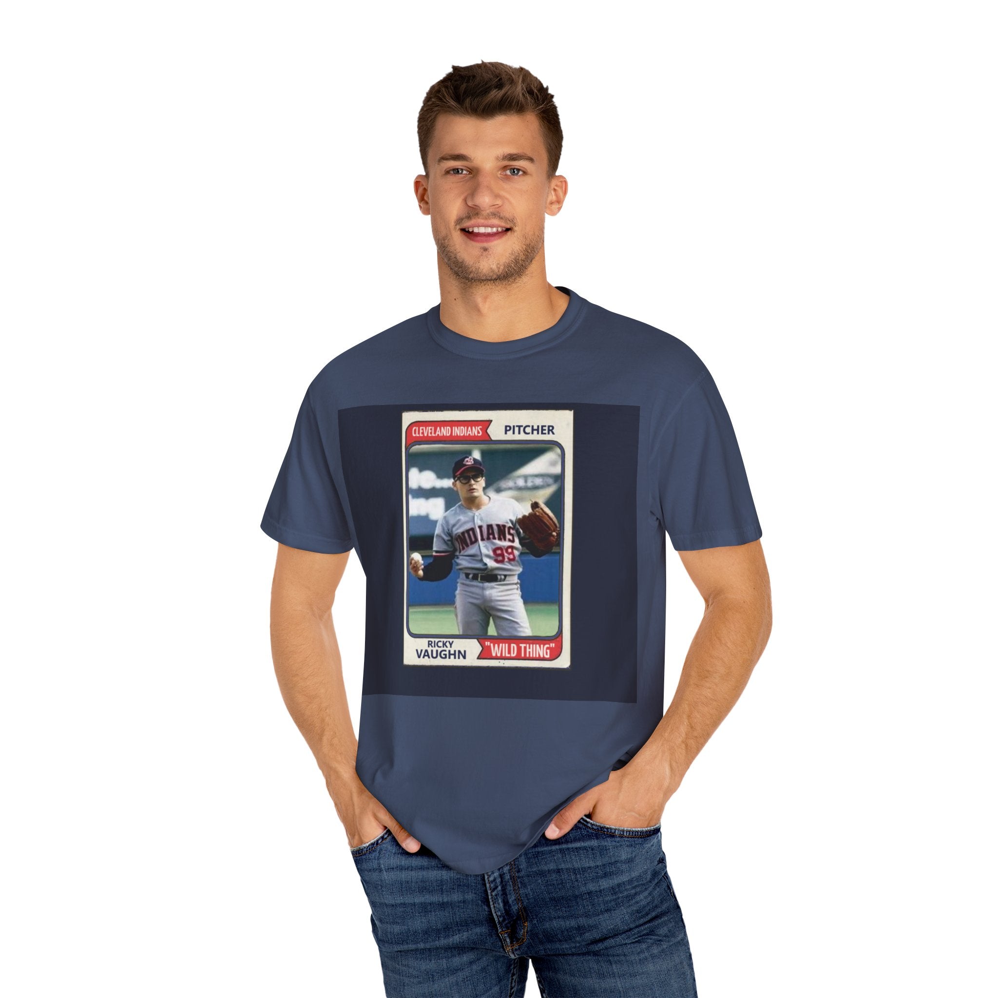 Major Leaque Ricky Vaughn Baseball Card T-Shirt