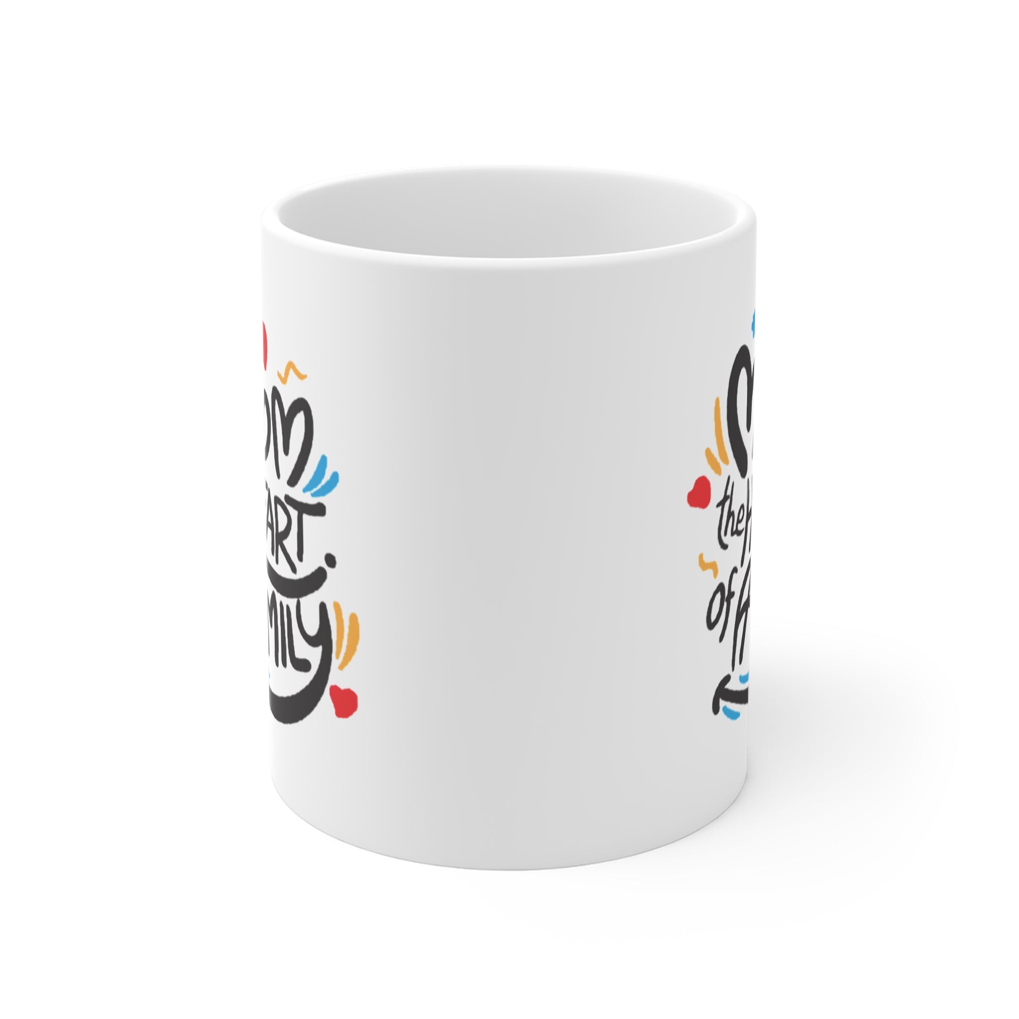 Mom, the Heart of the Family Mug – Meaningful Mother’s Day Gift