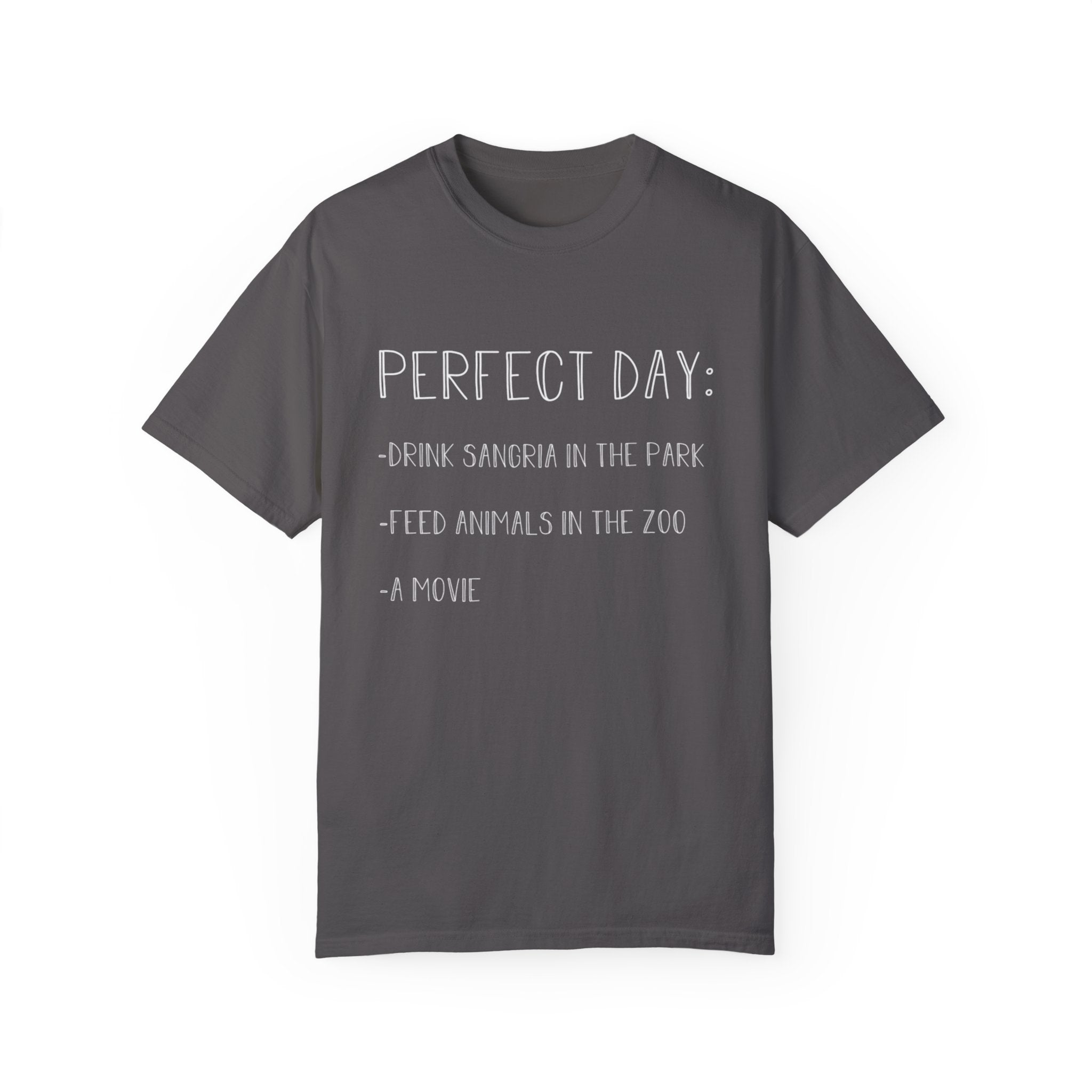 Perfect Day White T-Shirt – Simple & Positive Graphic Tee for Every Occasion