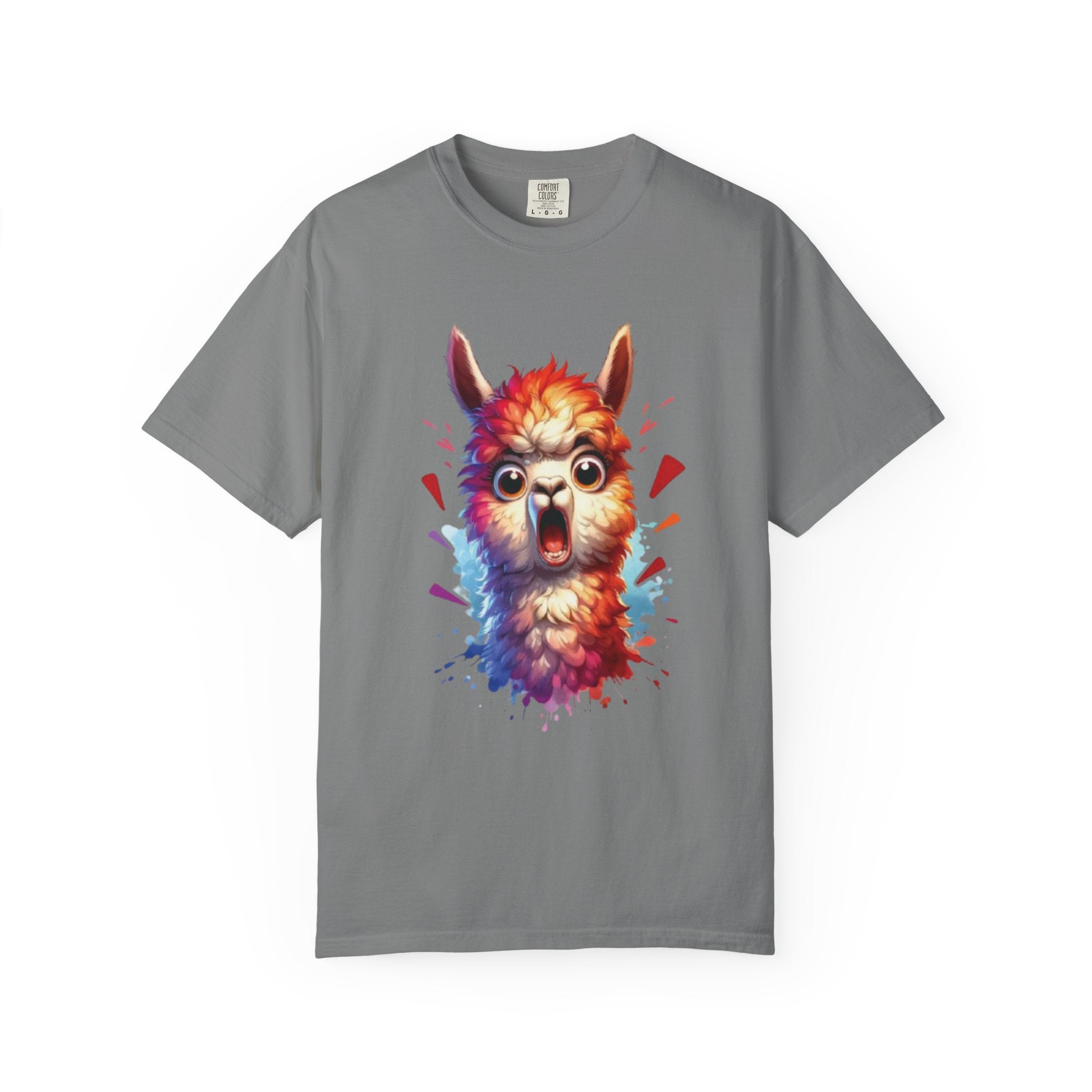 Funny Llama  Graphic Tee– Fluffy Chaos & Drama Meme T-Shirt