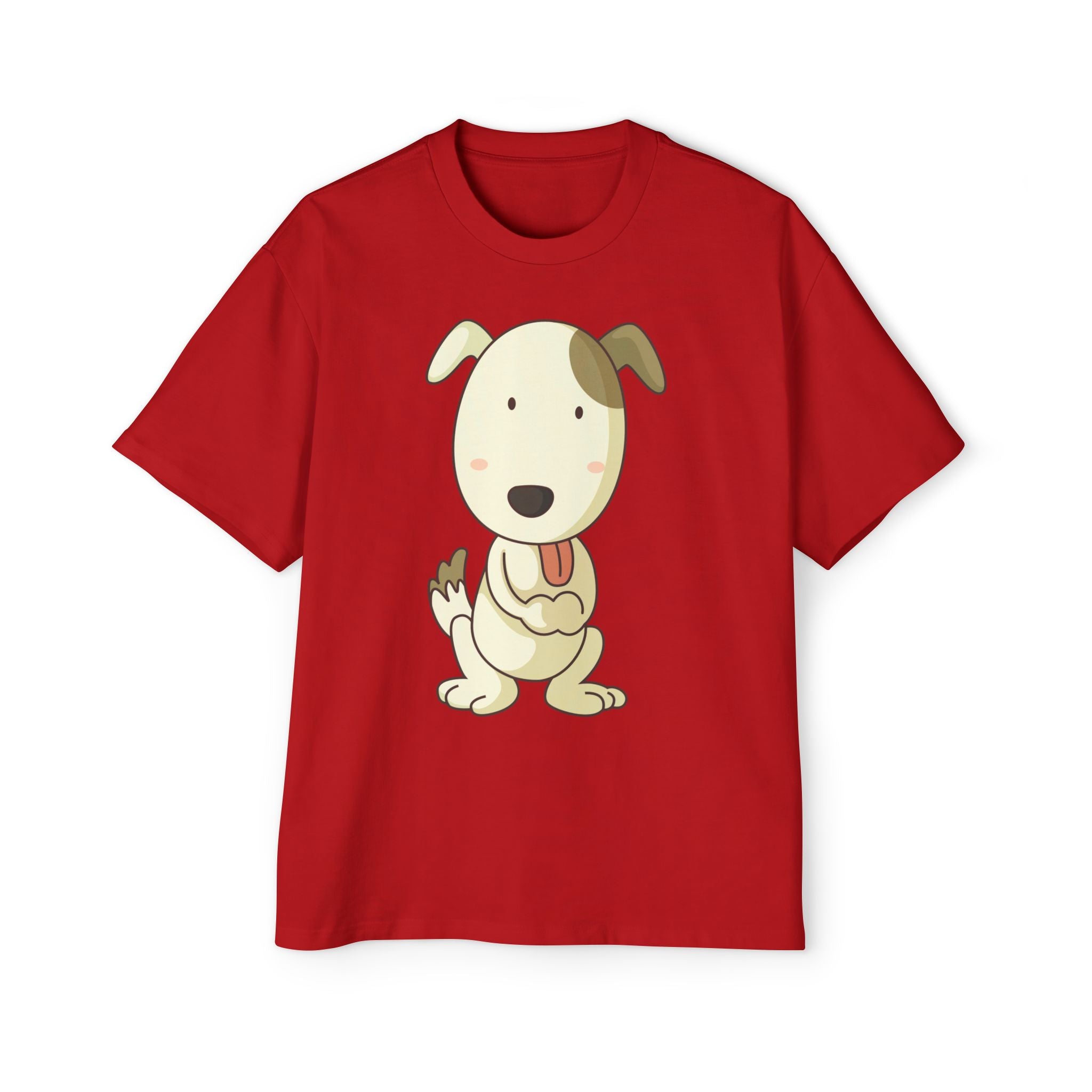 puppy tongue outside cartoon t shirt