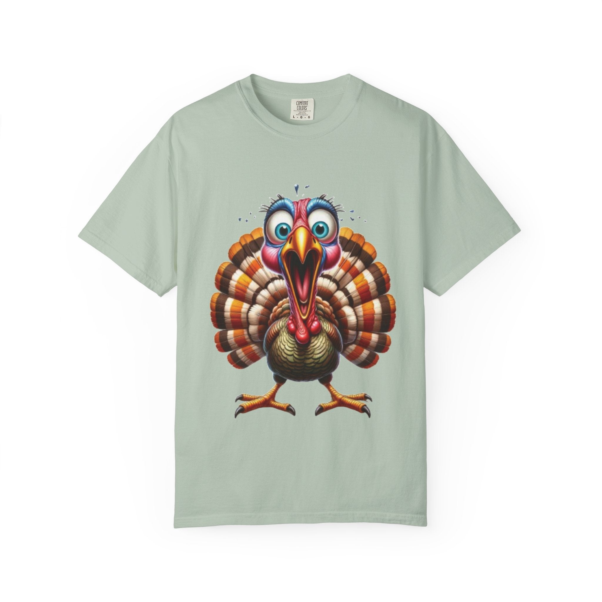 Funny Screaming Turkey-Graphic T-Shirt Design