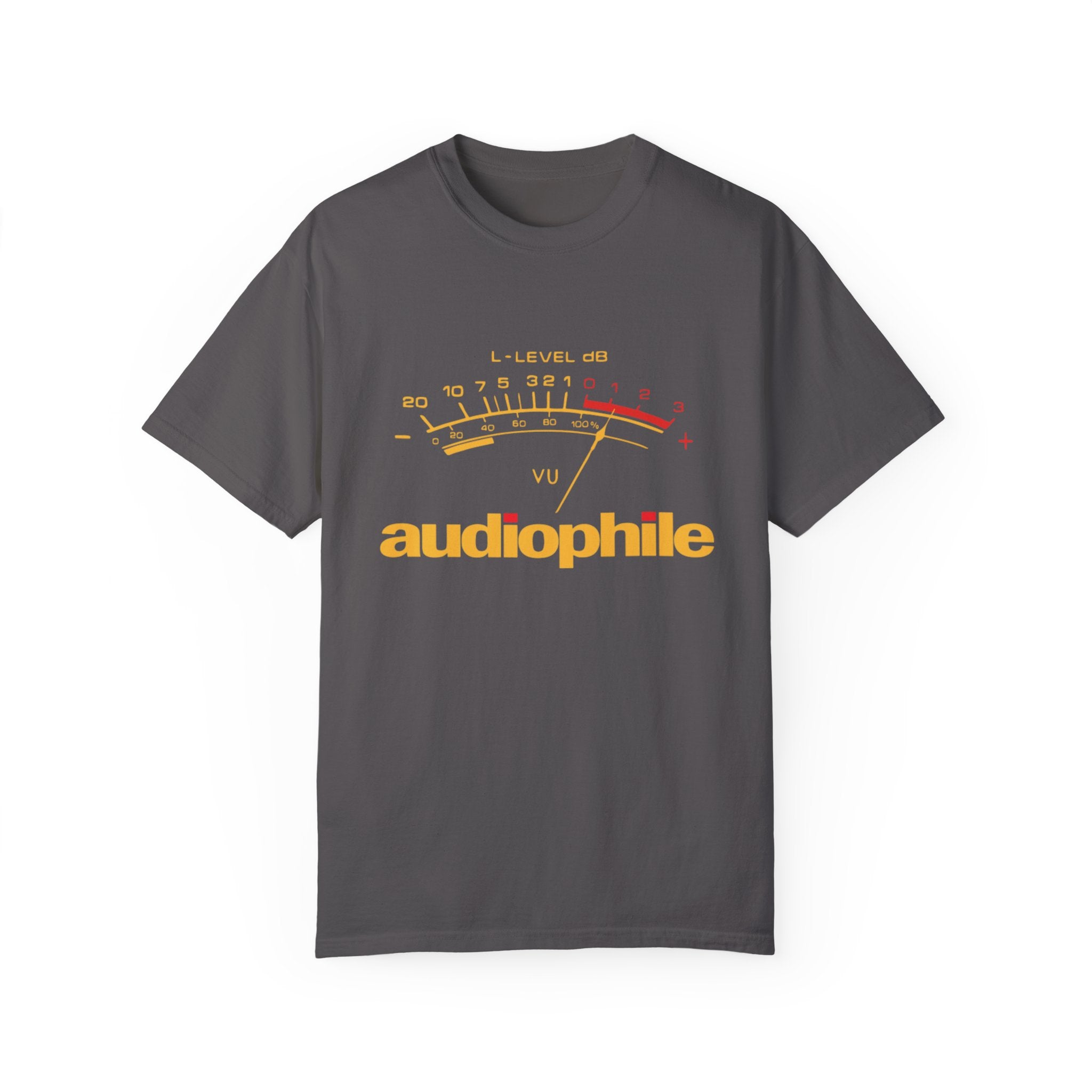 Level Meter T-Shirt – Audio Signal Graphic Tee for Sound Engineers & Music Lovers