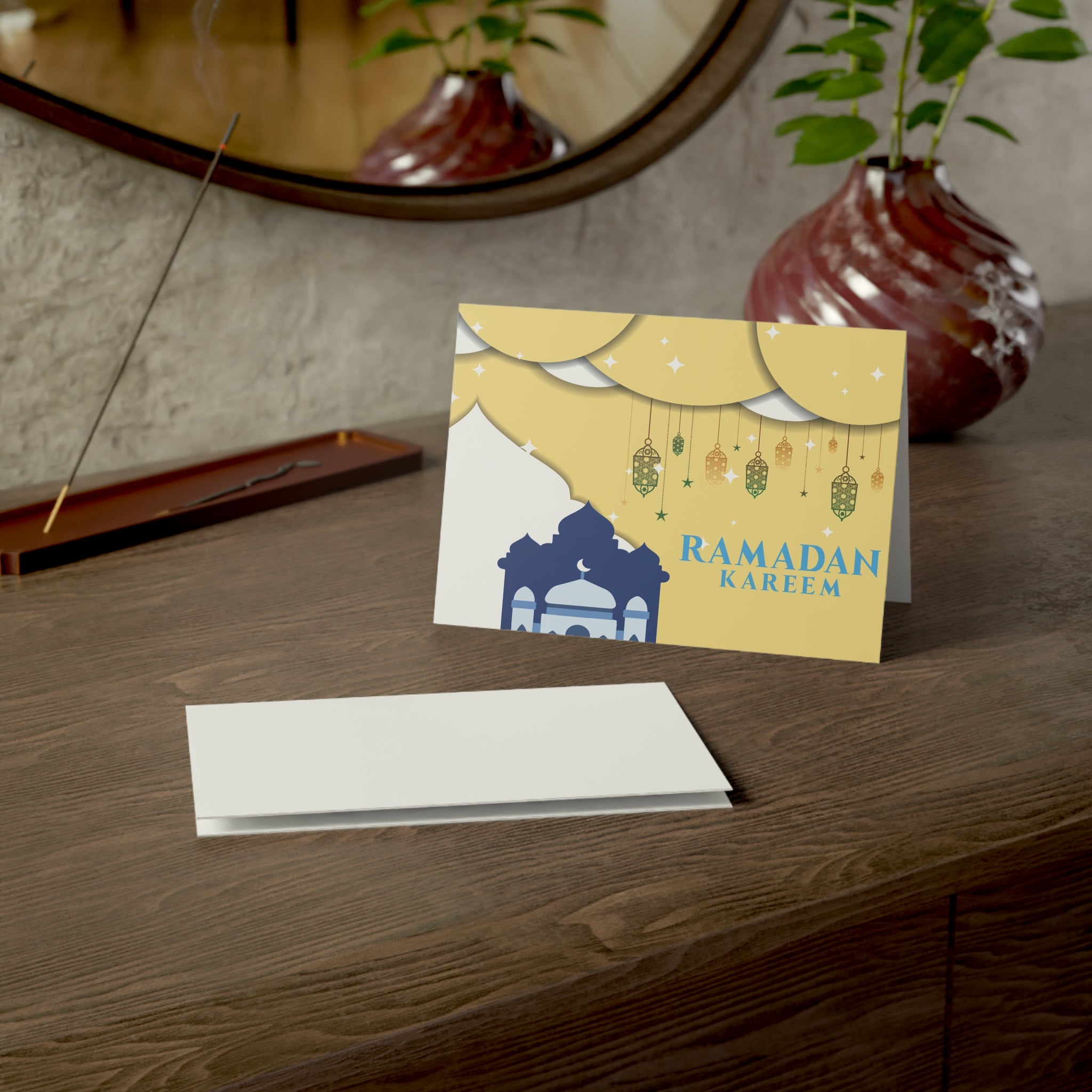Ramadan Kareem Greeting Cards – Beautiful Islamic Design for 2025