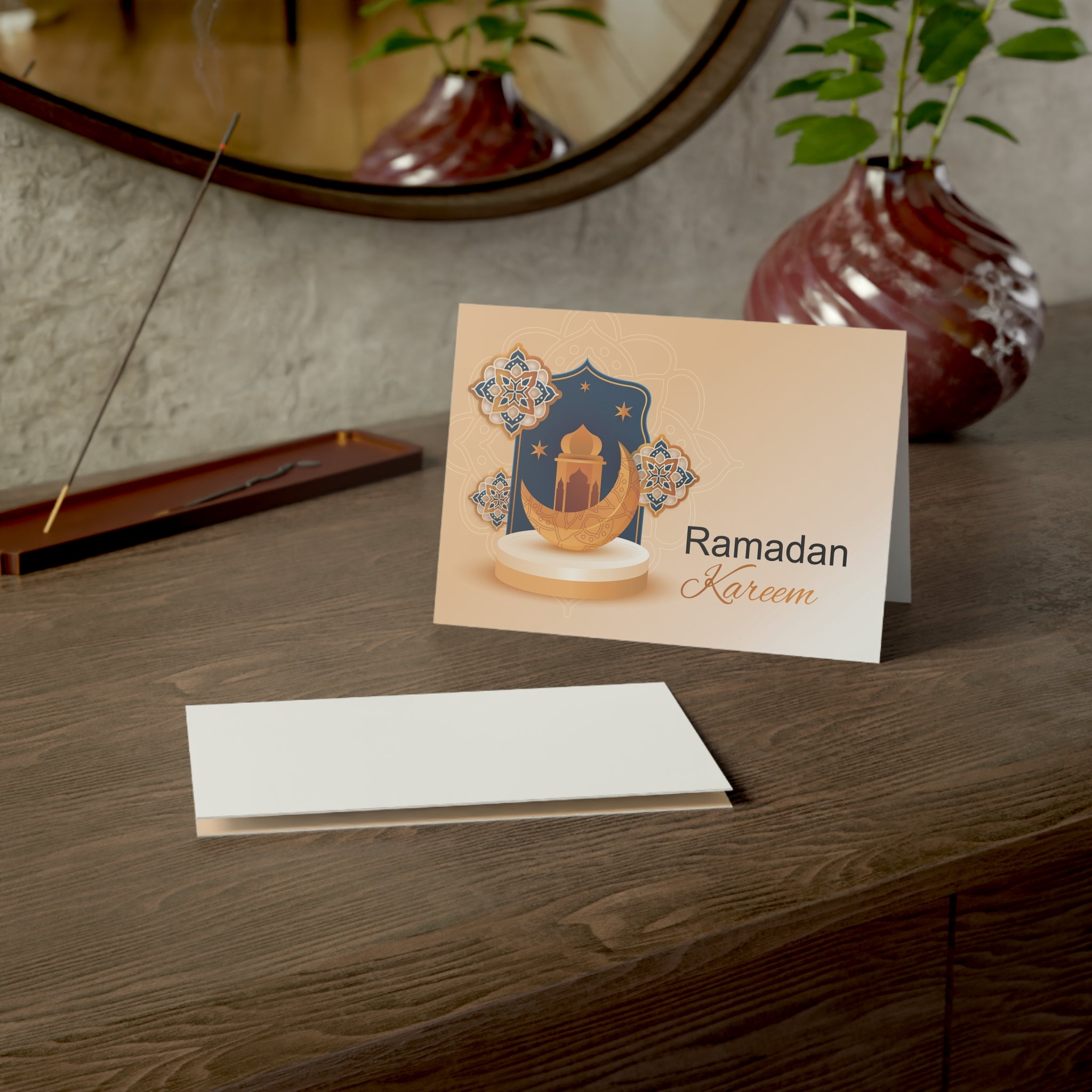 Elegant Ramadan Kareem Card – Ramadan Wishing Card