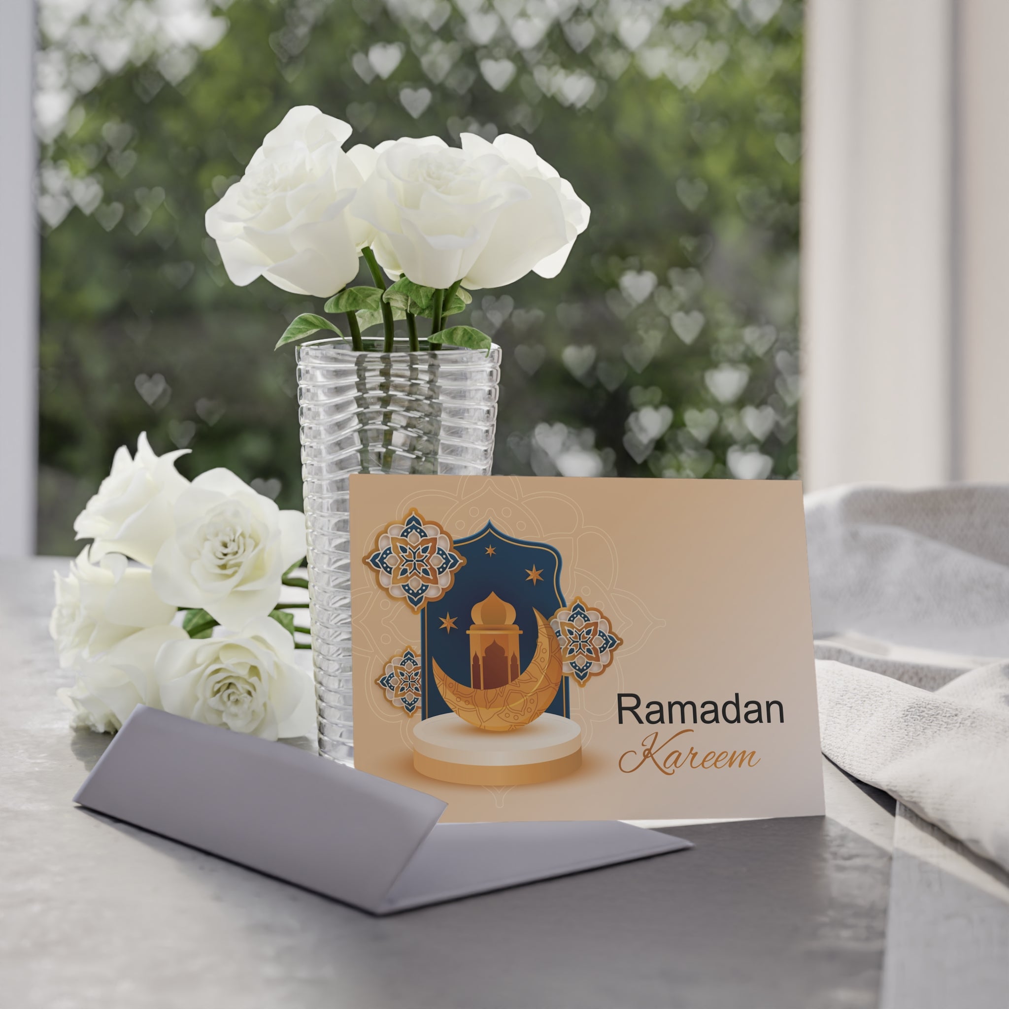 Elegant Ramadan Kareem Card – Ramadan Wishing Card